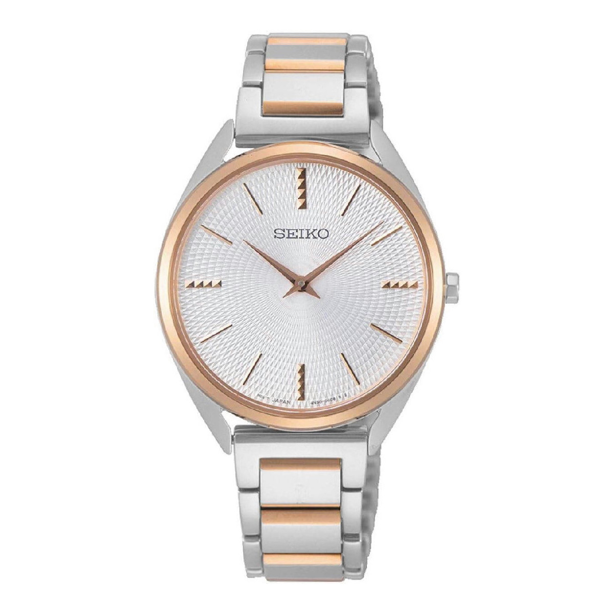 RELOJ SEIKO MUJER ANALOGICO PLATA ROSA - SW034P1