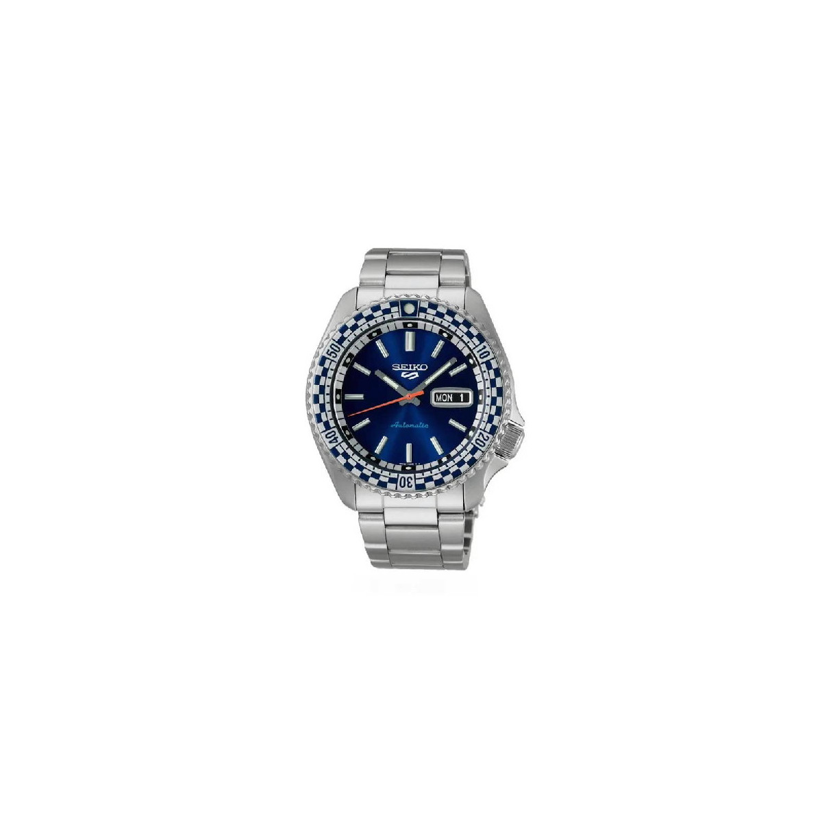 RELOJ SEIKO HOMBRE AZUL PLATA - SRPK65K1