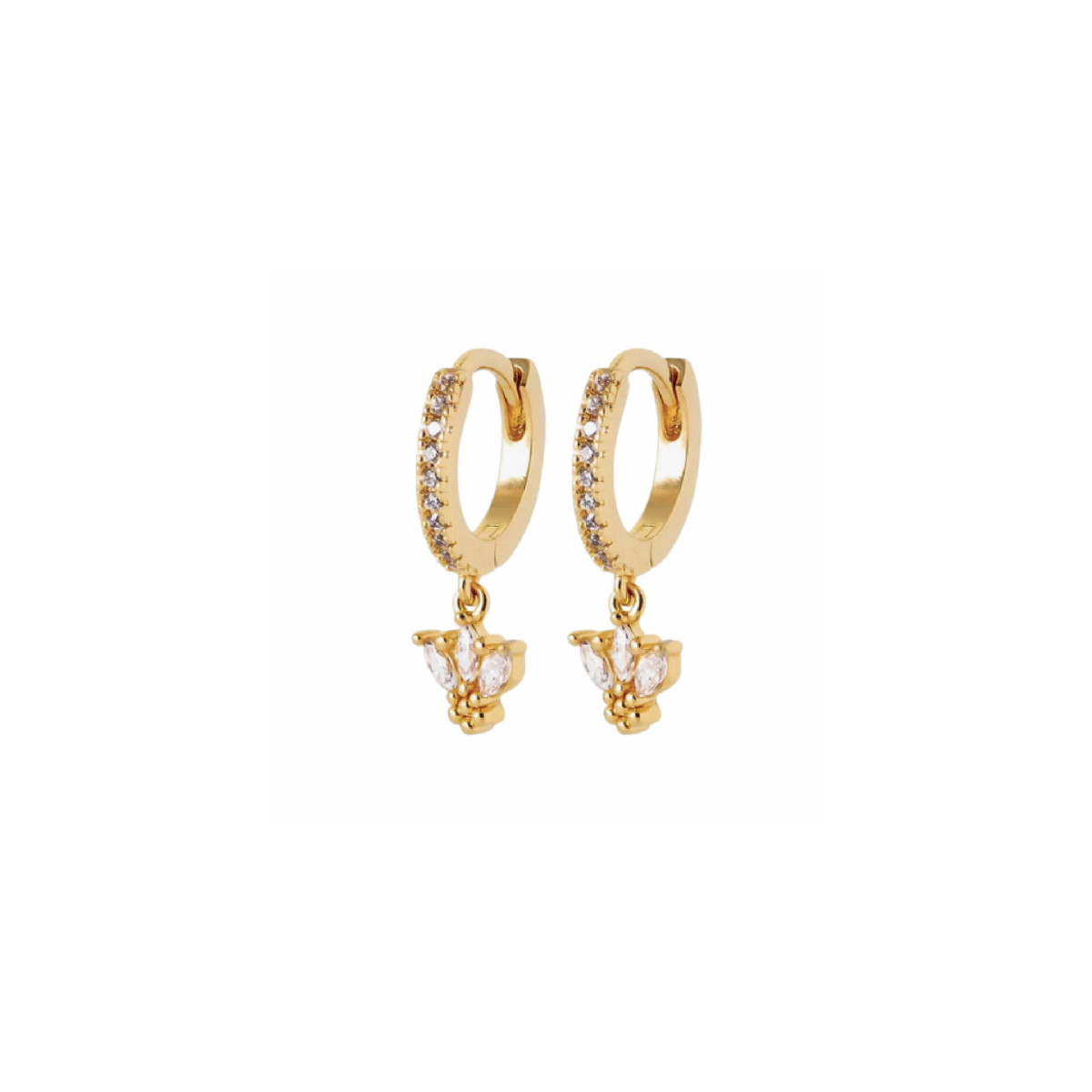 PENDIENTES SURE ARO CROWN GOLDEN - 91012658710CH.2