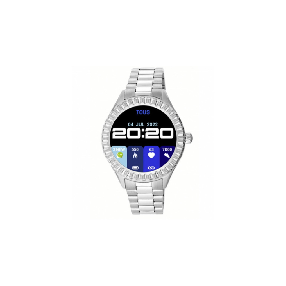 RELOJ TOUS SMARTWATCH AZUL BRAZALETE ACERO - 200351036