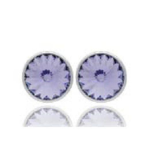 PENDIENTES VICTORIA BOTON CIRCULO MORADO - A2520-31HT