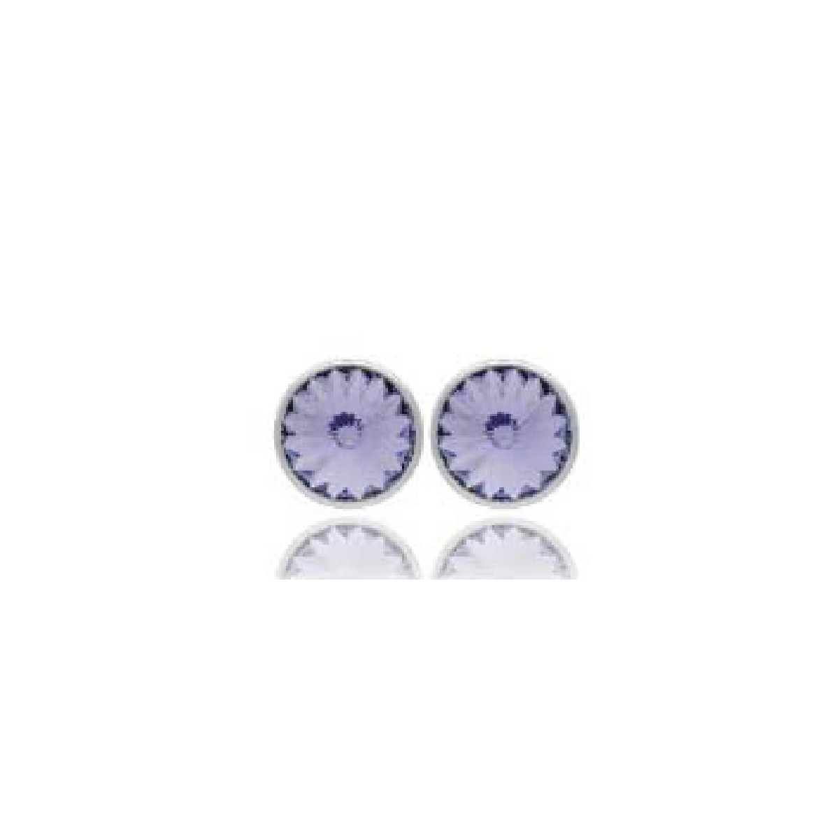 PENDIENTES VICTORIA BOTON CIRCULO MORADO - A2520-31HT