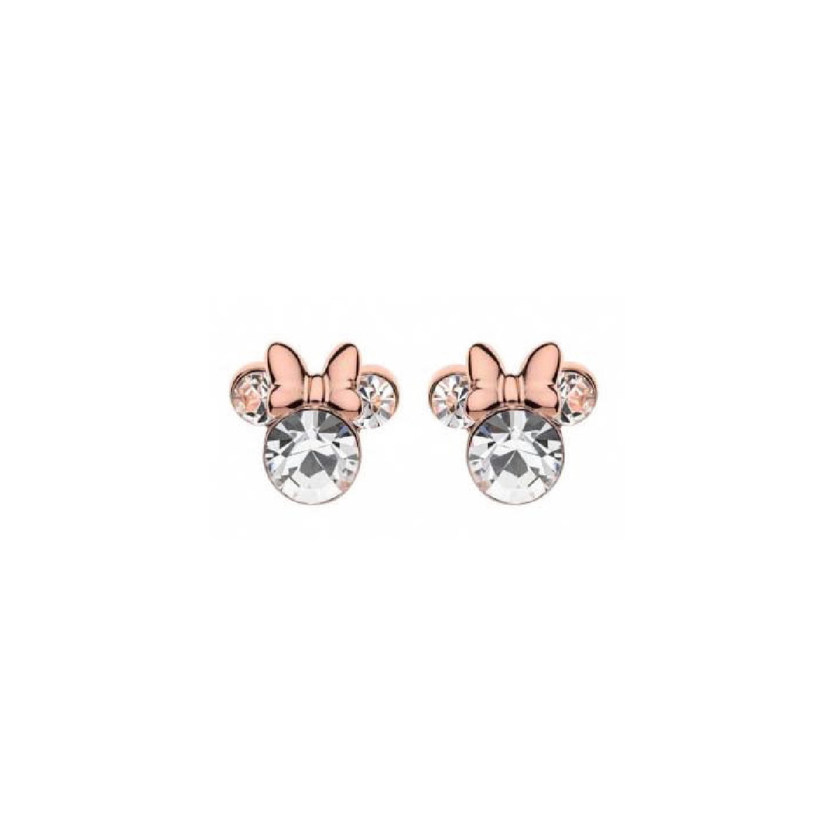 PENDIENTES DISNEY MINNIE ROSA PIEDRA BLANCA - ES00003PRWL.CS