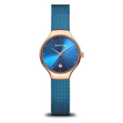 RELOJ BERING AZUL ESFERA DORADA - 13326-368