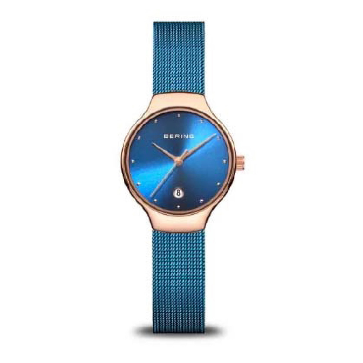 RELOJ BERING AZUL ESFERA DORADA - 13326-368