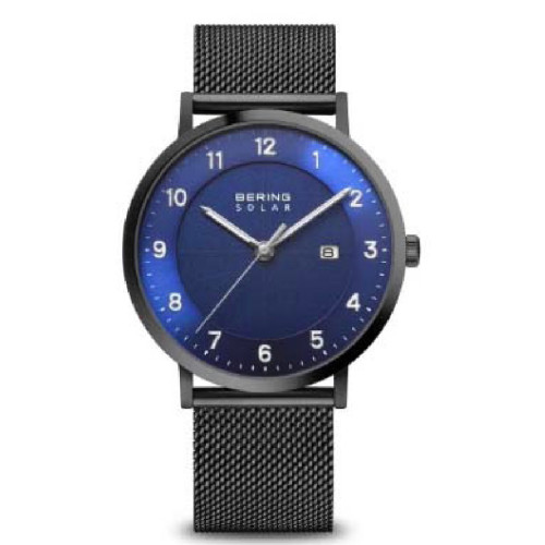 RELOJ BERING SOLAR NEGRO CEPILLADO - 15439-327