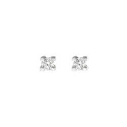 PENDIENTES DE ORO BLANCO CON DIAMANTES - 1515030PB