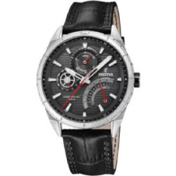 RELOJ FESTINA CLASSIC BLACK CUERO - F16986/3