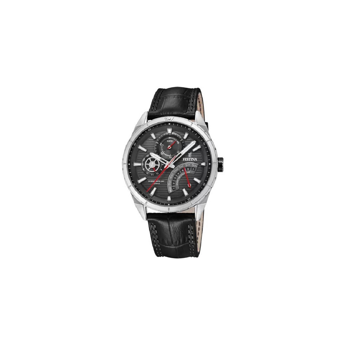 RELOJ FESTINA CLASSIC BLACK CUERO - F16986/3