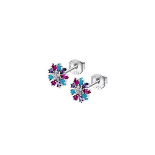 PENDIENTES LOTUS SILVER FLOR COLORES - LP3560-4/2