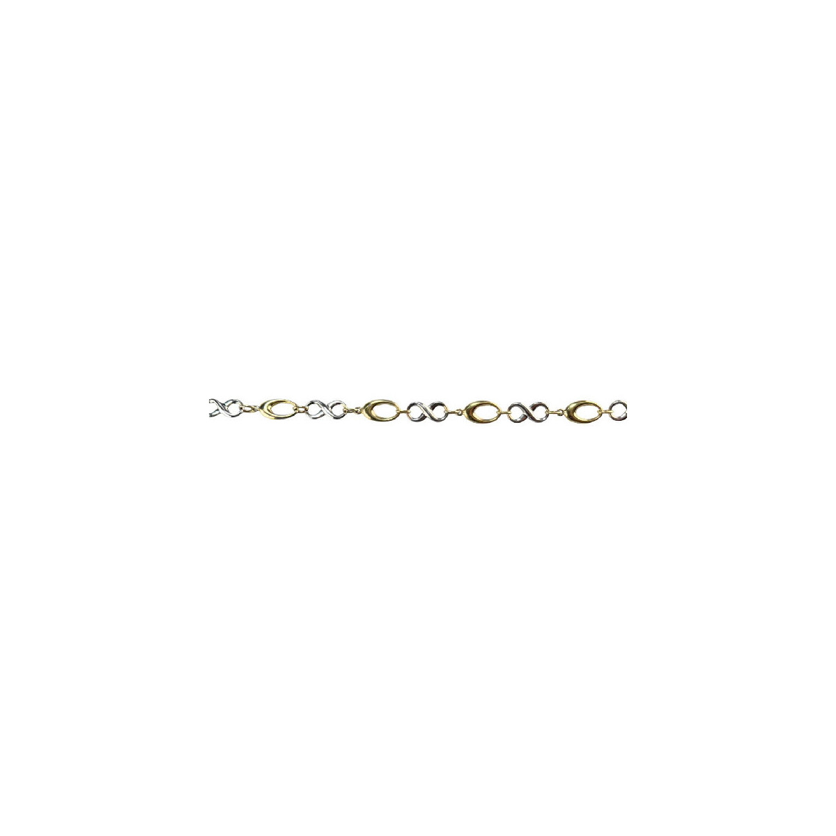 PULSERA ORO CADENA DUAL INFINITO - 401-00297