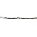 PULSERA ORO BLANCO CON BRILLANTE Y PERLAS - 5238