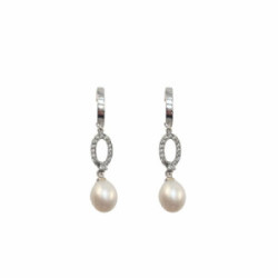 PENDIENTES COMPROMISO ORO BLANCO ELEGANT - 02-11804