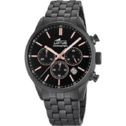 RELOJ LOTUS COMUNIÓN CHRONO BLACK - 18668/2