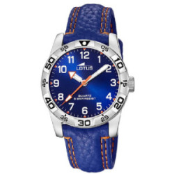 RELOJ LOTUS COMUNIÓN AZUL DE CUERO - 18665/2