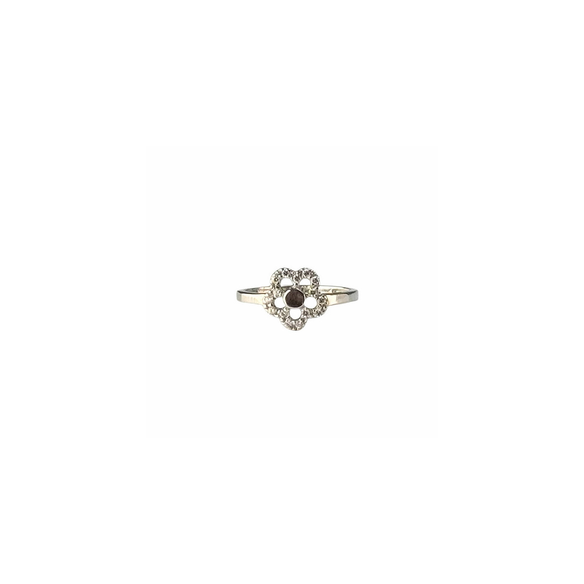 ANILLO COMUNIÓN DE ORO BLANCO FLOR - 124420200