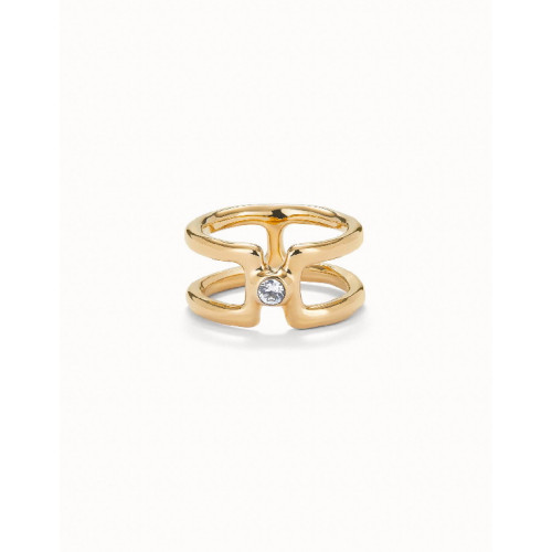 ANILLO UNO DE 50 GOLD MINIMAL - ANI0816BLNORO18