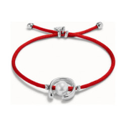 PULSERA UNO DE 50 HILO ROJO SHELL - PUL2505ROJMTL0M