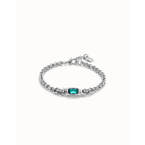 PULSERA UNO DE 50 CADENA DE SILVER AZUL - PUL2495VRDMTL0M