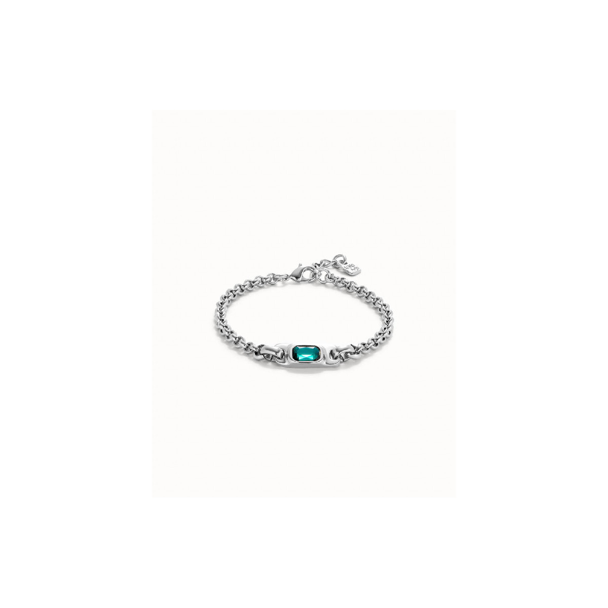 PULSERA UNO DE 50 CADENA DE SILVER AZUL - PUL2495VRDMTL0M