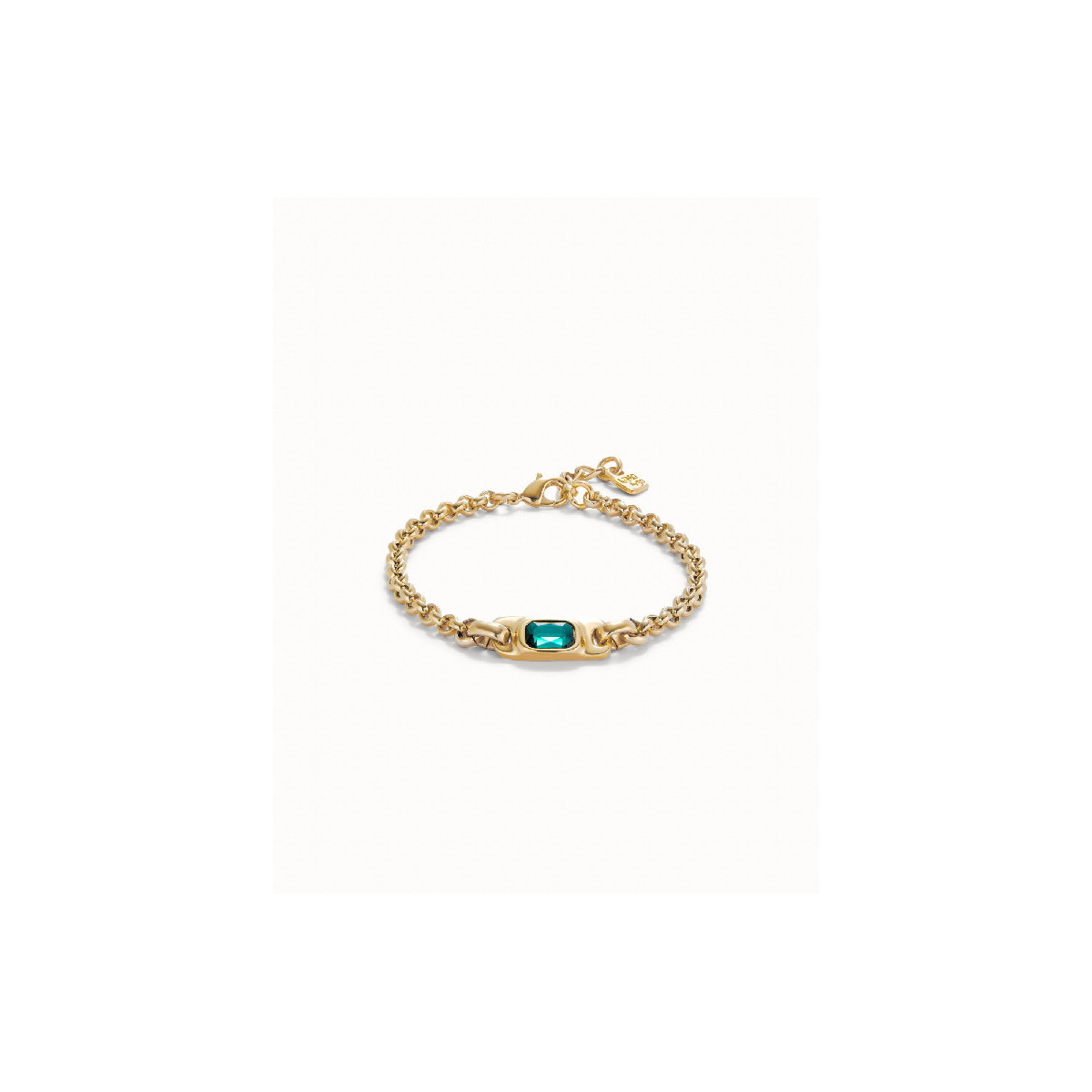 PULSERA UNO DE 50 CADENA DE ORO AZUL - PUL2495VRDORO0M