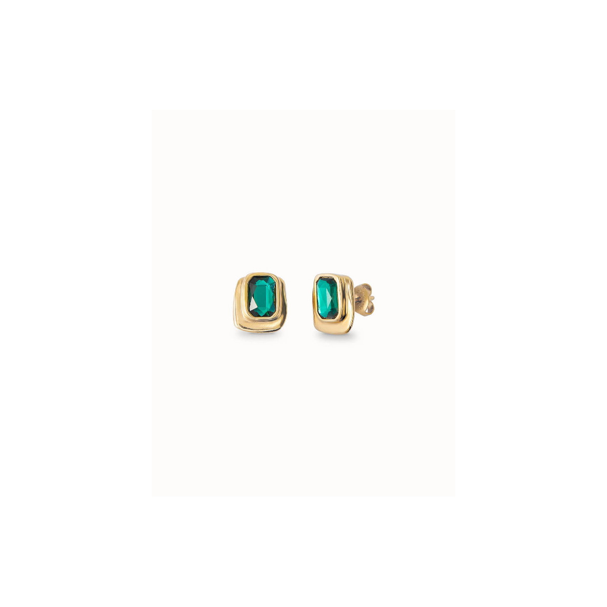 PENDIENTES UNO DE 50 GOLD CRISTAL VERDE - PEN0973VRDORO0U