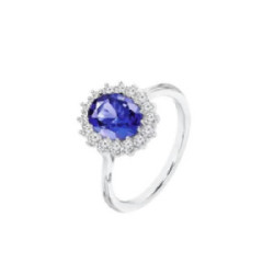 ANILLO LOTUS SILVER PIEDRA AZUL - LP3459-3/114