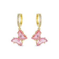 PENDIENTES PROMOJOYA MARIPOSA ROSA - 9121987