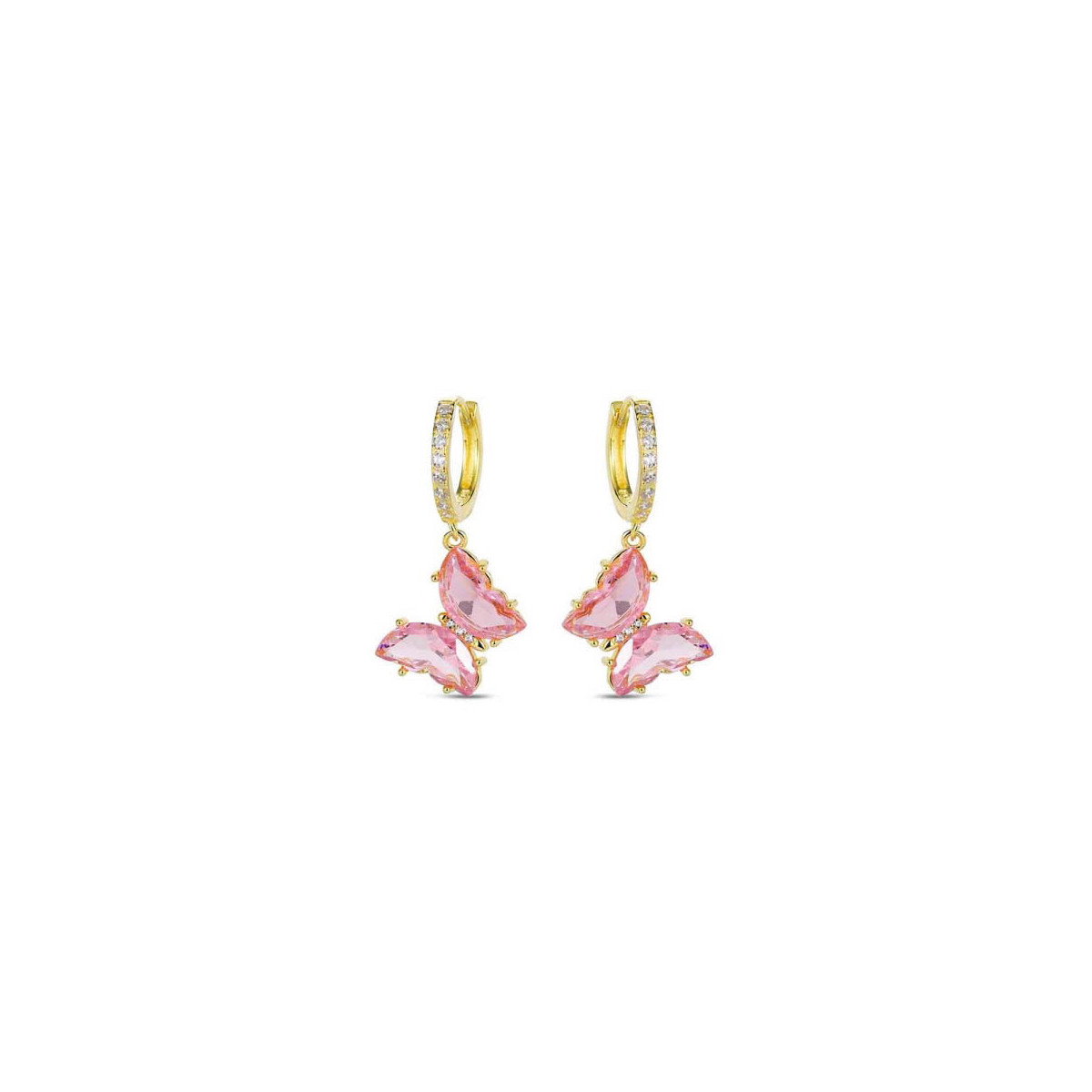 PENDIENTES PROMOJOYA MARIPOSA ROSA - 9121987