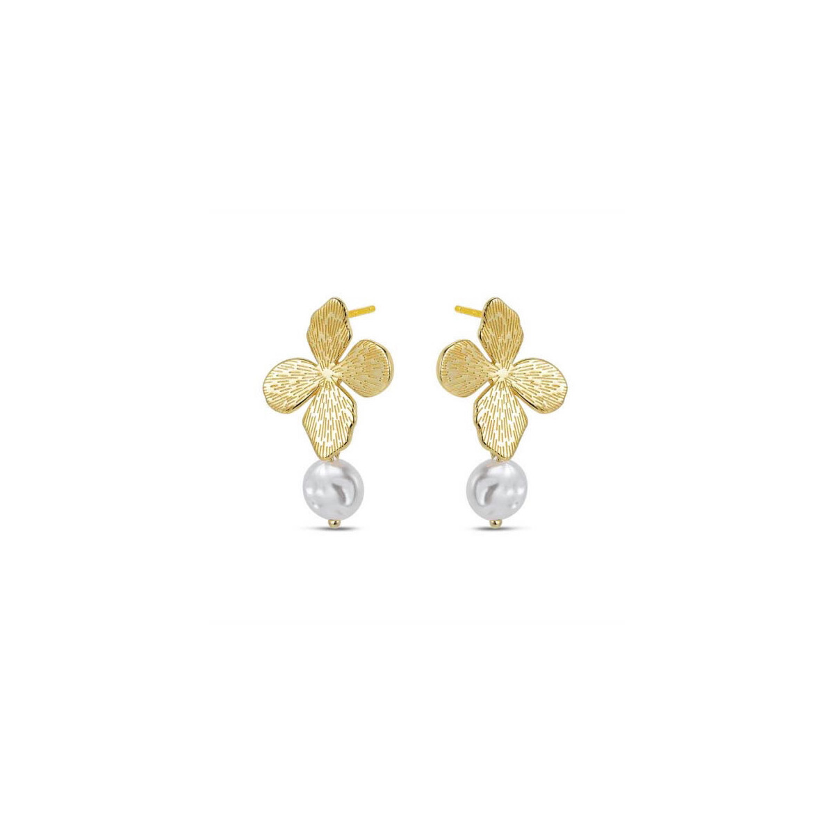 PENDIENTES PROMOJOYA CHAPADA MARIPOSA PERLA - 9121288