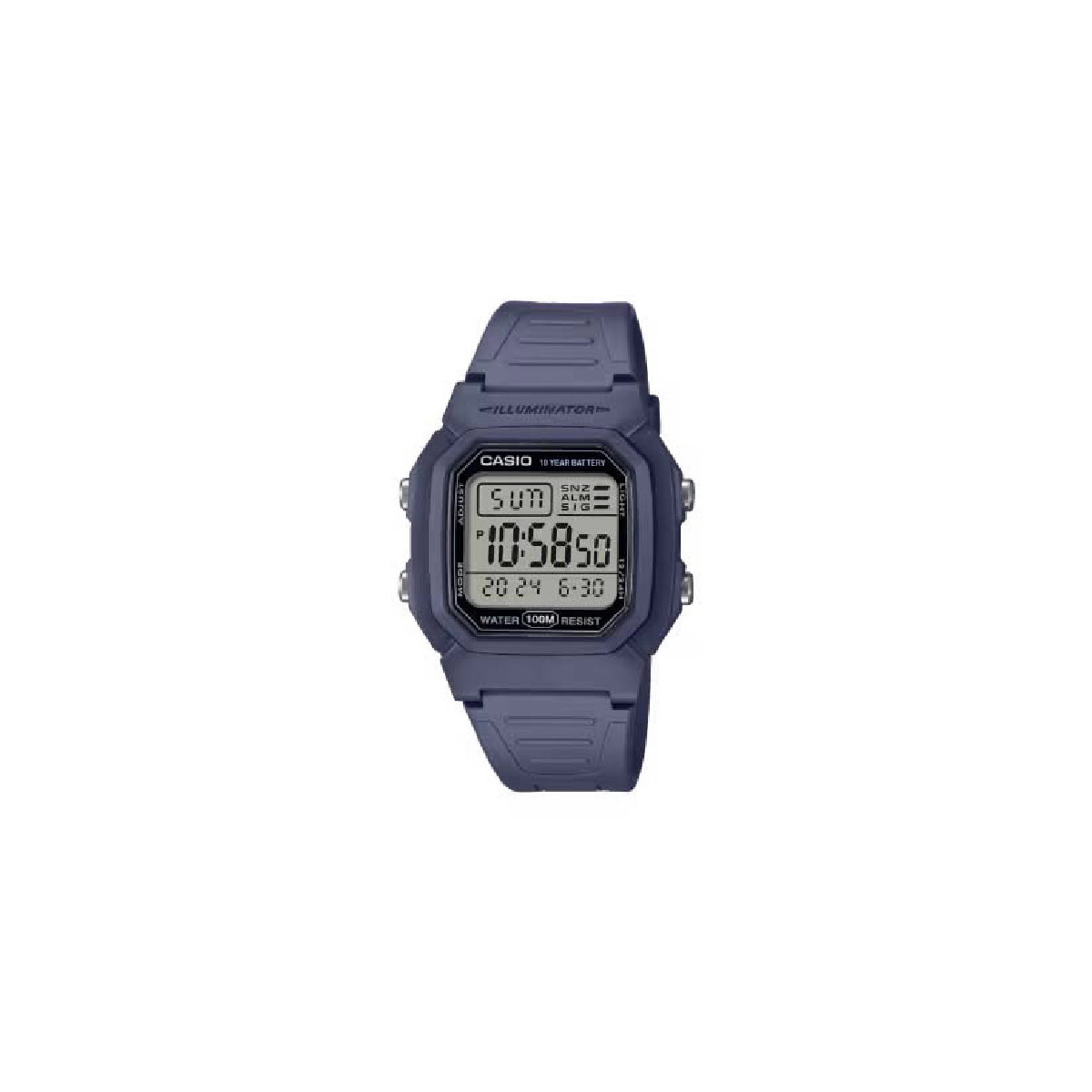 RELOJ CASIO HORA DUAL - W-800H-2AVES