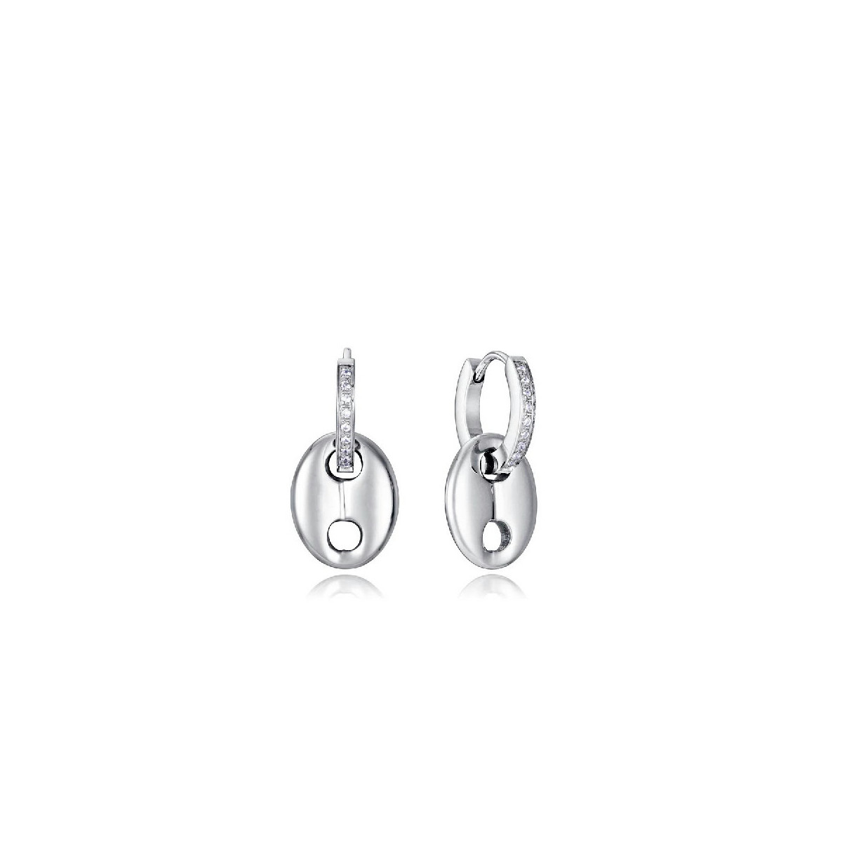 PENDIENTES VICEROY ACERO CON CIRCONITAS - 14076E01000