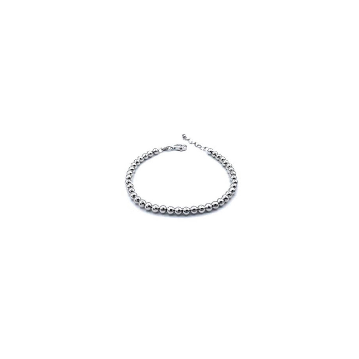 PULSERA AURA PLATA BOLA 4MM LIGERA RH - PPL02877