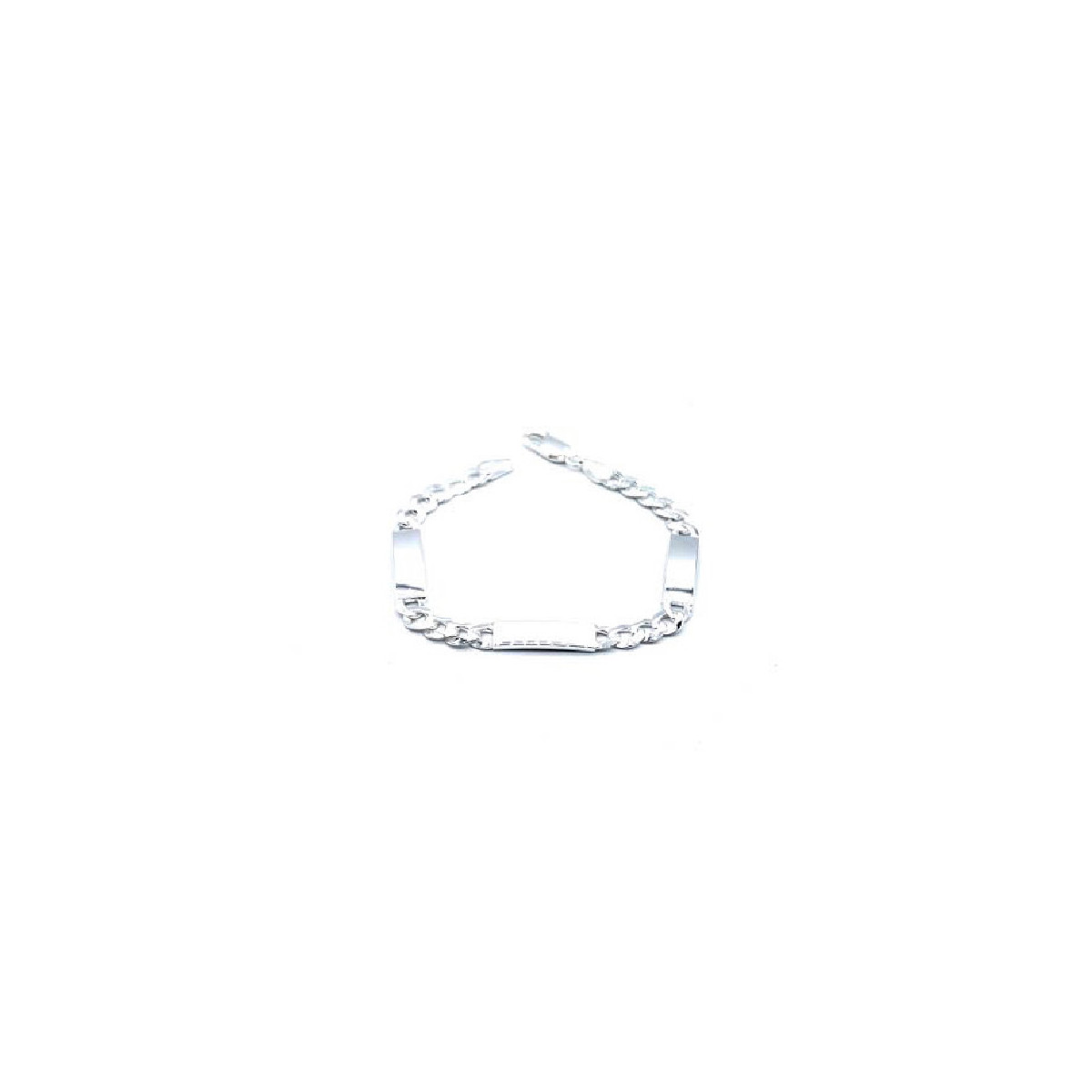 PULSERA AURA PLATA ESCLAVA BARBADA 3 PLACAS - PPL02848