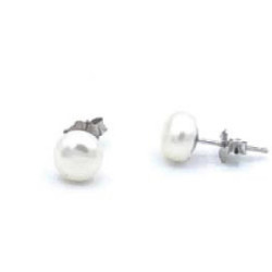 PENDIENTES AURA PLATA DE PERLAS - PPT03268