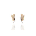 PENDIENTES DE ORO ROSETON PERLA - 210-730AP