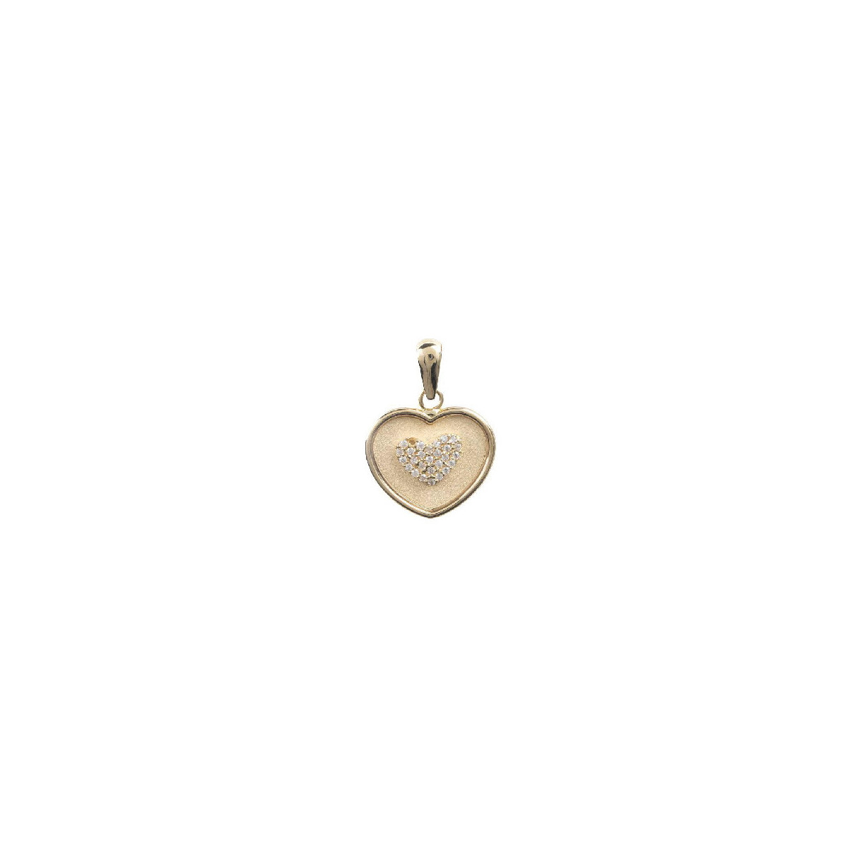 COLGANTE DE ORO CORAZON CIRCONITAS - 229-221