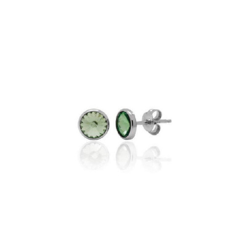 PENDIENTES VICTORIA CRUZ PIEDRA VERDE - A3331-20DT