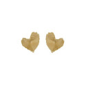 PENDIENTES VICTORIA CRUZ CORAZONES TEXTURAS GOLD - A5351-DT